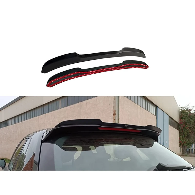 Motordrome Roof spoiler (Spoiler Cap) compatible with Audi A3 (8V) S-Line/S3 Hatchback/Sportback 2012-2016 (ABS Glossy black)