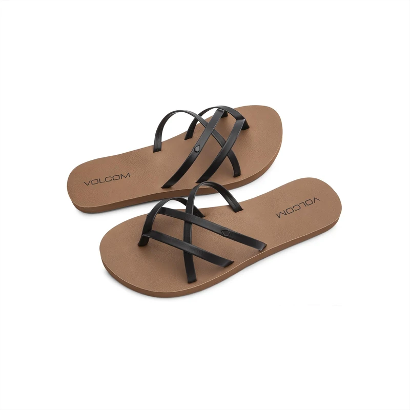 Volcom Women's Sandals New SchoolFlip Flop, Black-New, 43 EU