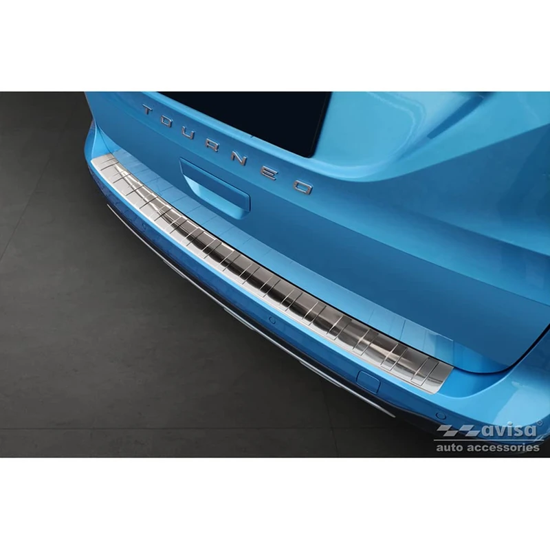Avisa Stainless Steel Rear Bumper Protector compatible with Ford Tourneo Connect III 2022- 'Ribs'