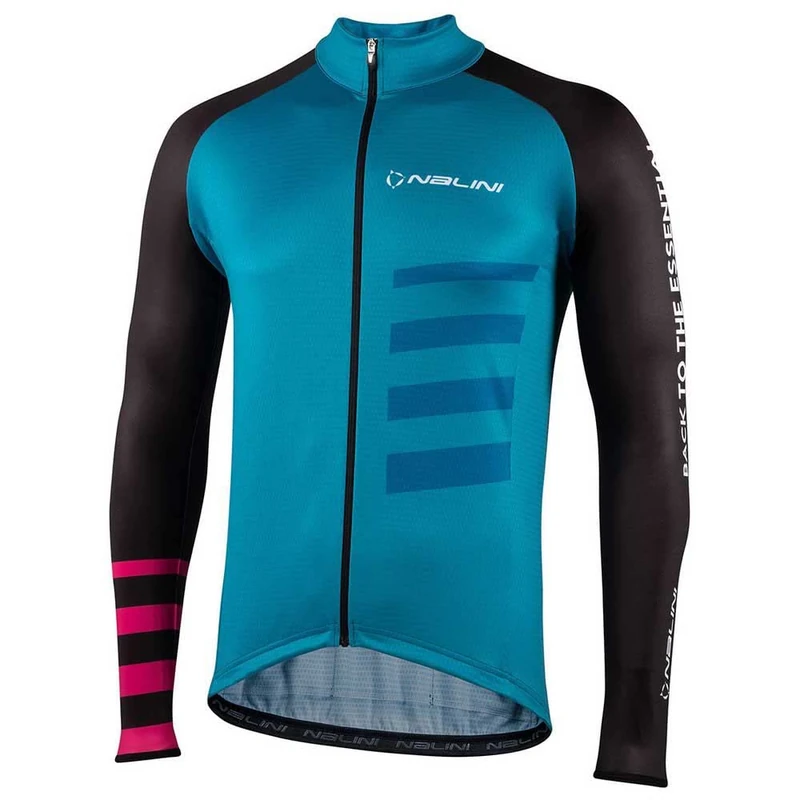 NALINI 03069201100C000.10 LS Stripes Sweatshirt Men's Turquoise M