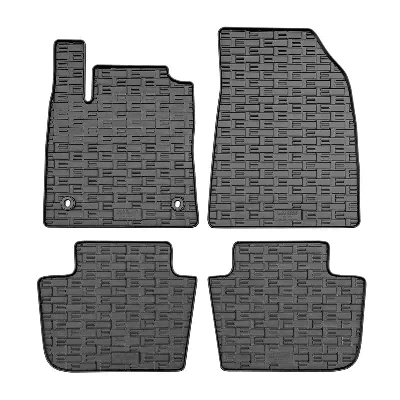 CIKCar Rubber car mats set compatible with MG 4 (EV) 2022- (4-pieces + fixing system)