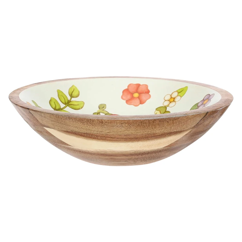 THUN - Happy Country Maxi Enamel Wooden Bowl