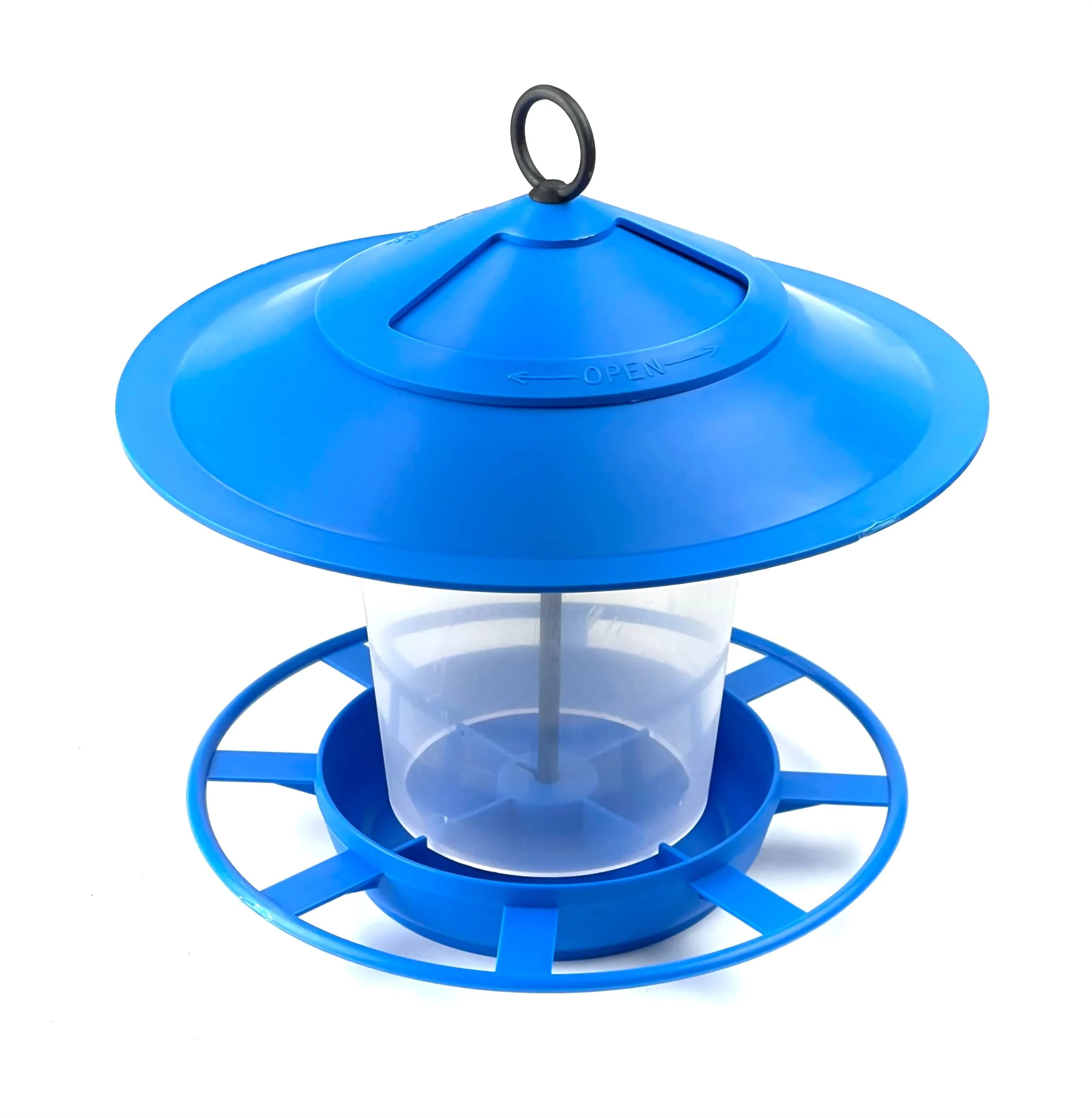 etree Easy Clean Hanging Lantern Bird Feeder (2025 Design) - Prevent Disease & Protect Wildlife Blue Pack of 1