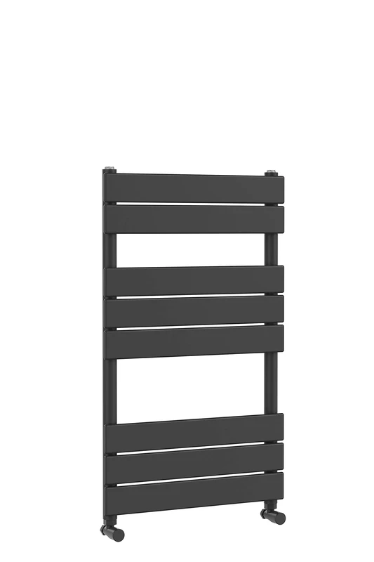 nuie HLA82 Piazza Square Flat Towel Radiator, 840mm x 500mm, Anthracite