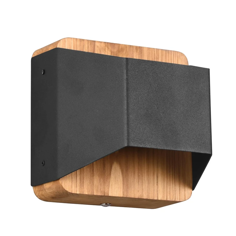 Trio, Wall Light, Arino incl. 1 x LED,SMD,4,3 Watt,3000K,430 Lm. Body: Metal, matt Black L:12,2 cm, H:12 cm, D:10 cm OSRAM Inside,