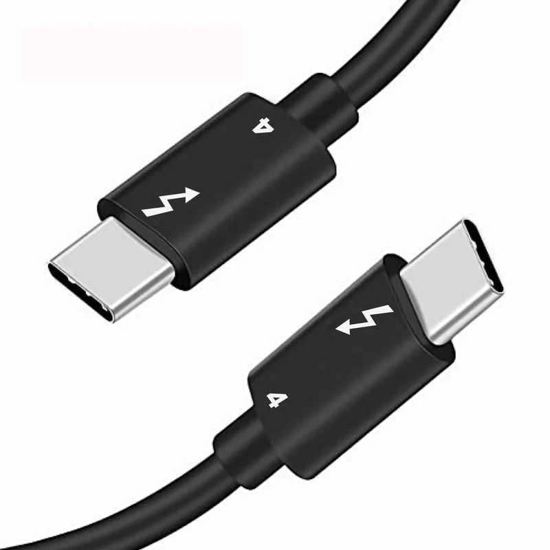 Goodlink USB-C Thunderbolt Cable, Thunderbolt 4 (2 m), 100 W Charging, 40 Gbps Data Transfer, 2x 4K 60 Hz Picture/Video, eGpu PCI Express
