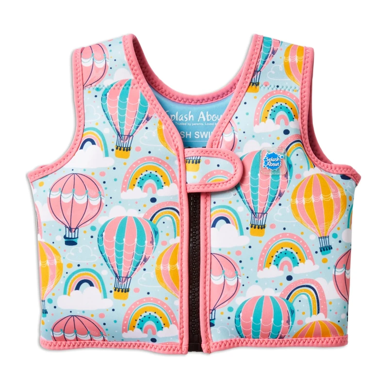 Splash About Girls Learn to Swim Vest - Over the Rainbow, 1-2 Years