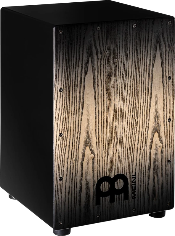 Meinl Percussion Headliner Cajon Instrument - Compact Drum Box with 2 Snare Wires - Playing Surface Black (MCAJ100BK-CBF)