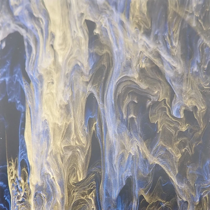 Golden Blue Smoky Cast Acrylic Sheet, 3mm thick (1000x600mm)