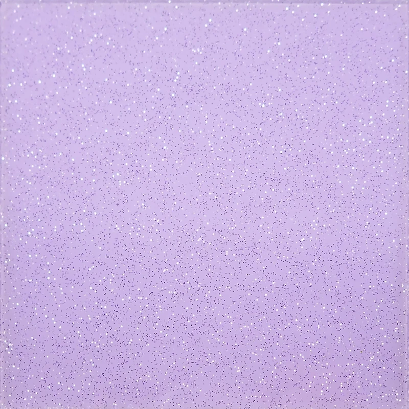 Incudo Lilac Transparent Glitter Acrylic Sheet - 600x500x3mm