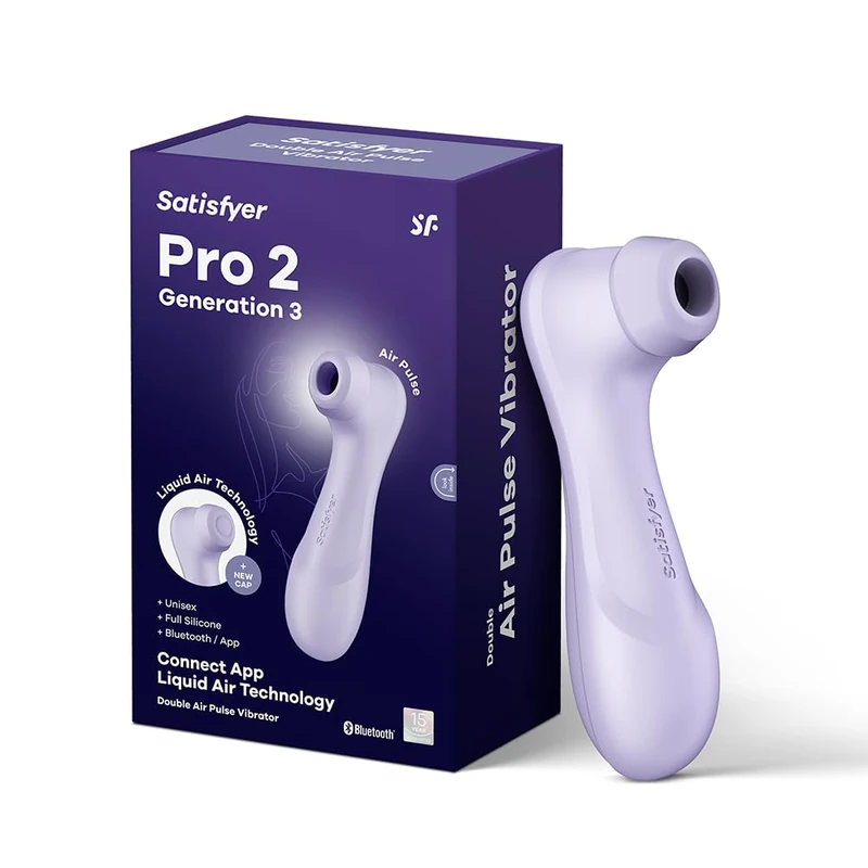 Satisfyer Pro 2 Generation 3 Vibrator with Connect APP | Liquid Air Technology | Quiet Powerful Clitoral Stimulation | Pressure Wave Adult Vibrator | Sex-Toy Gift for Women | Dildo Massager