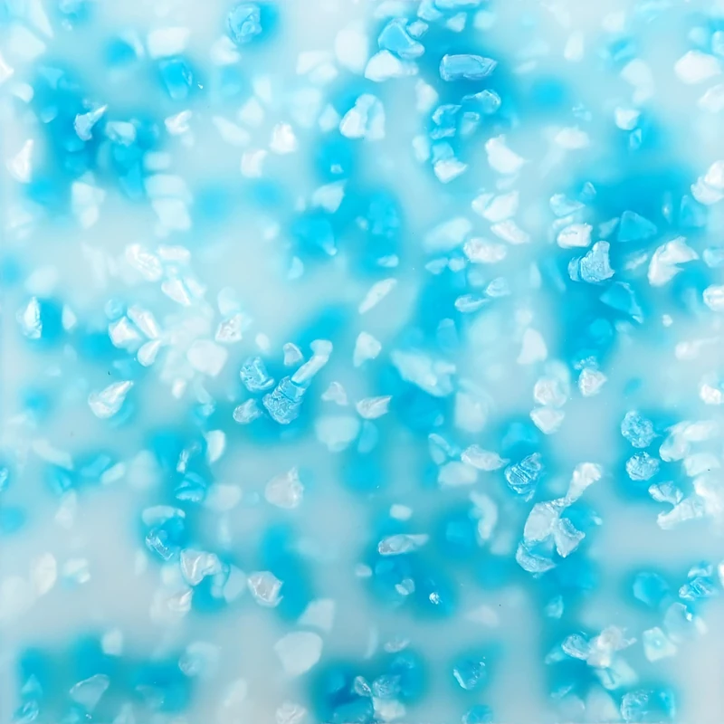 Cyan Blue Crystal Cast Acrylic Sheet, 3mm thick (600x500mm)