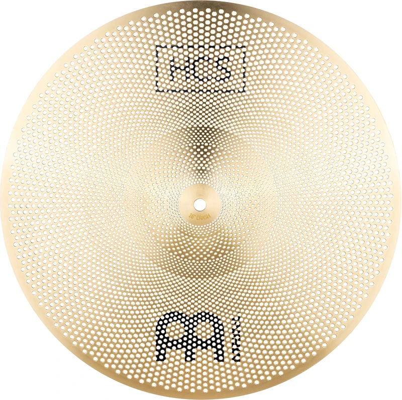Meinl Cymbals HCS 16" Practice Crash Cymbal with Quiet Volume for Drum Set — Low Noise Durable Brass Alloy and Musical Tone, 2-Year Warranty (P-HCS16C)