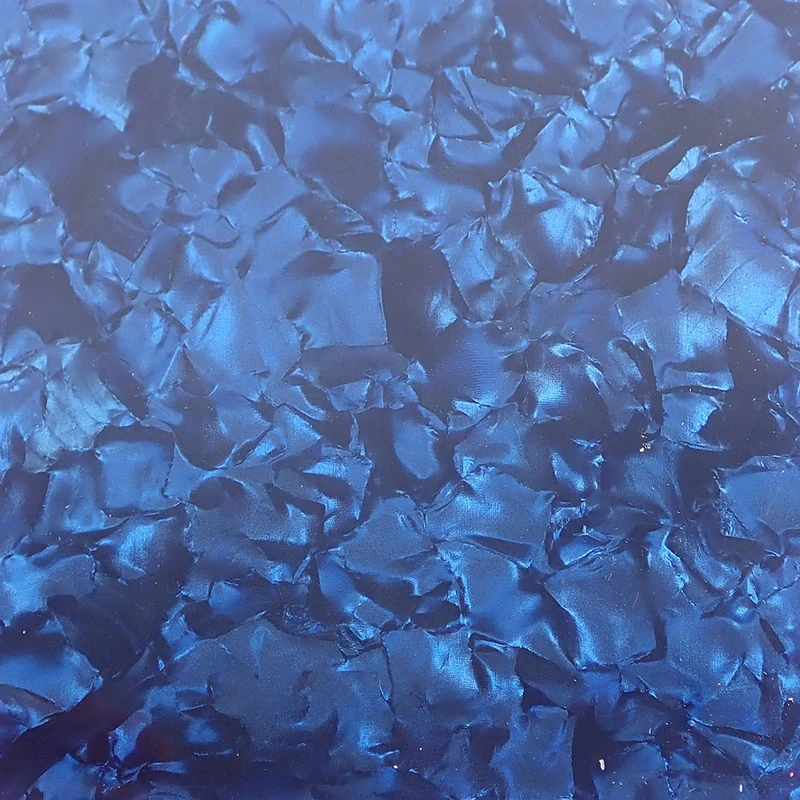 Blue Pearloid Celluloid Laminate Cast Acrylic Sheet, 3mm thick (1000x600mm)