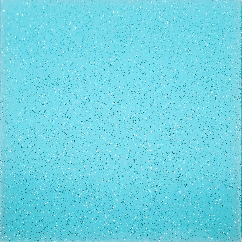 Blue Transparent Glitter Cast Acrylic Sheet, 3mm thick (1000x600mm)