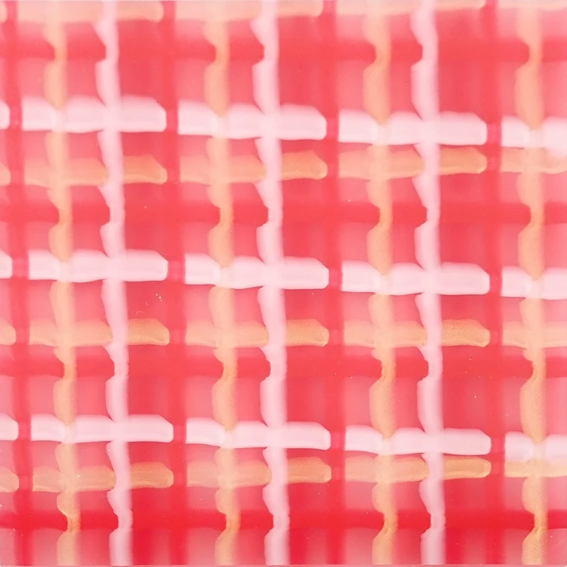 Incudo Red Tartan Acrylic Sheet - 600x500x3mm