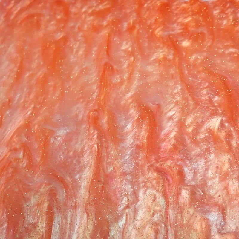 Incudo Orange Glittering Pearl Acrylic Sheet - 1000x600x3mm