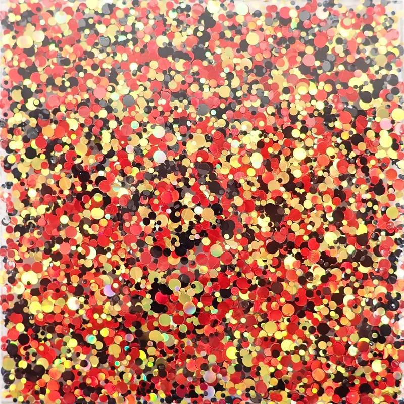 Incudo Red Chunky Glitter Acrylic Sheet - 600x500x3mm