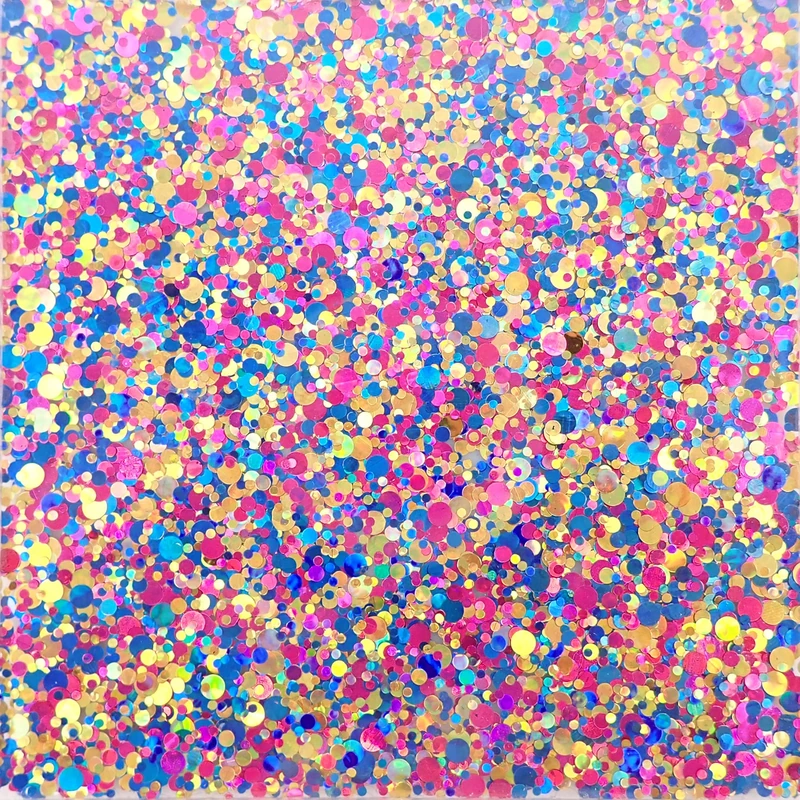 Incudo Multi-Colour Chunky Glitter Acrylic Sheet - 600x500x3mm