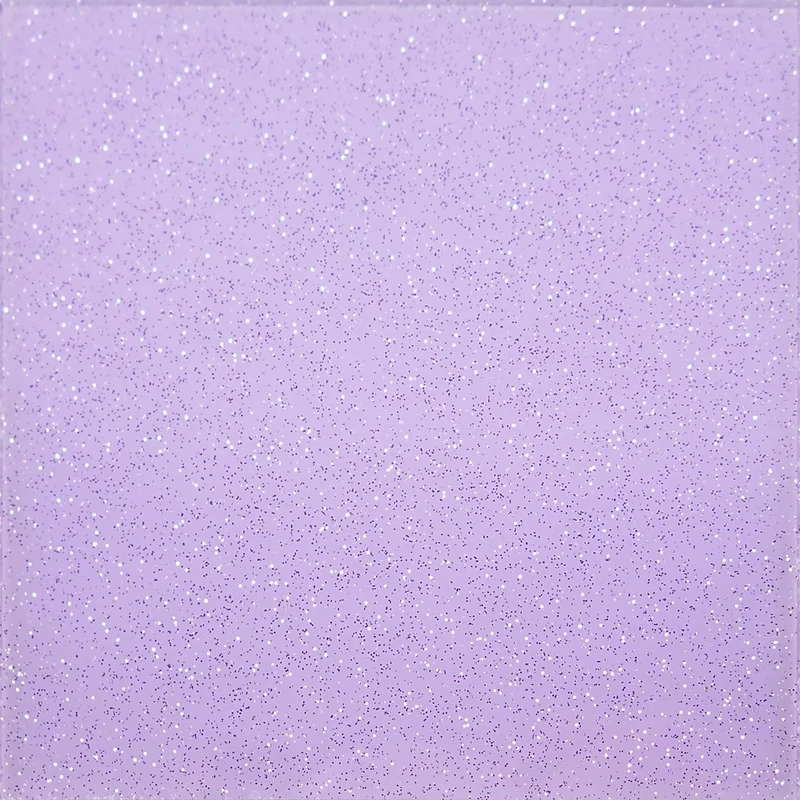 Incudo Lilac Transparent Glitter Acrylic Sheet - 1000x600x3mm