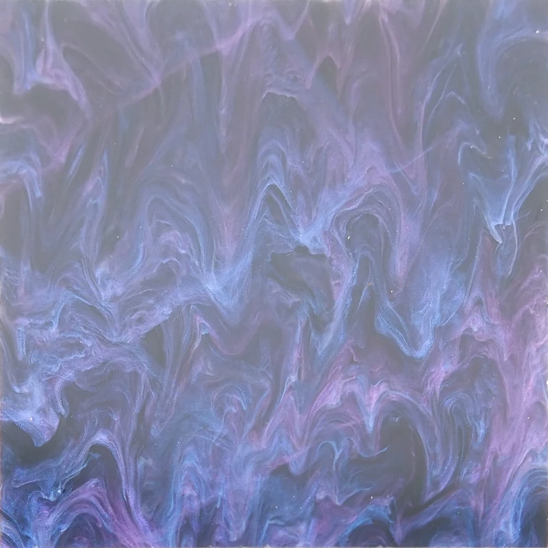Blue/Purple Smoky Cast Acrylic Sheet, 3mm thick (600x500mm)