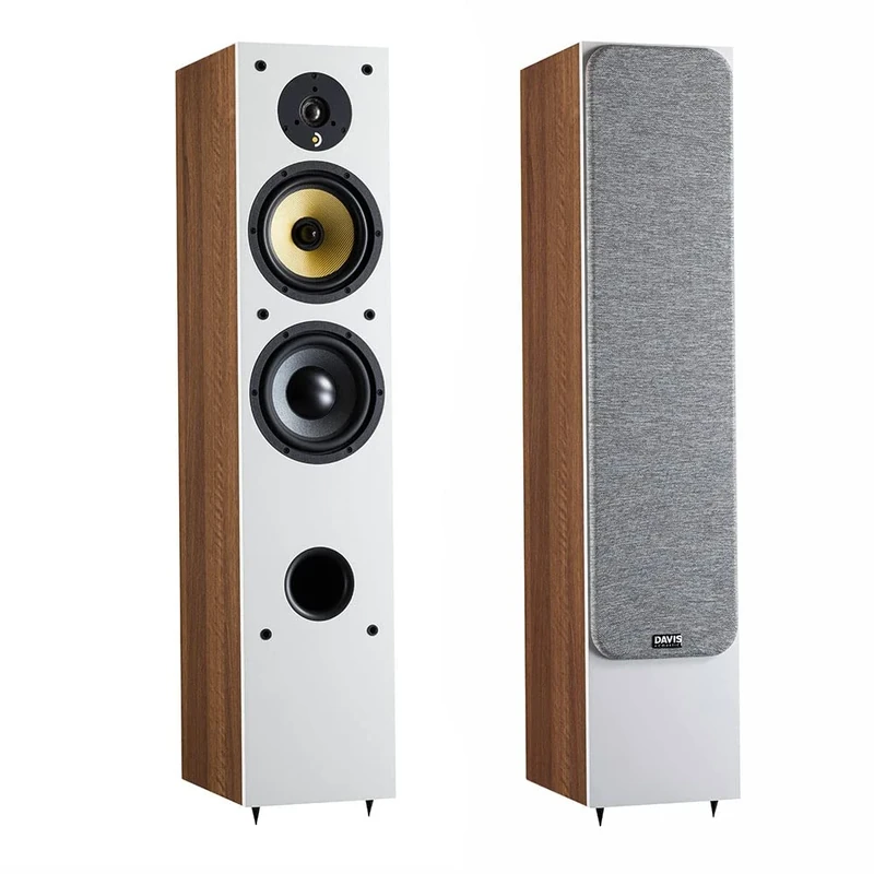 Davis Acoustics Ariane 5 Walnut (Walnut) - 3-Way Column / 3 Speakers - Speaker Sold Individually - Image 1