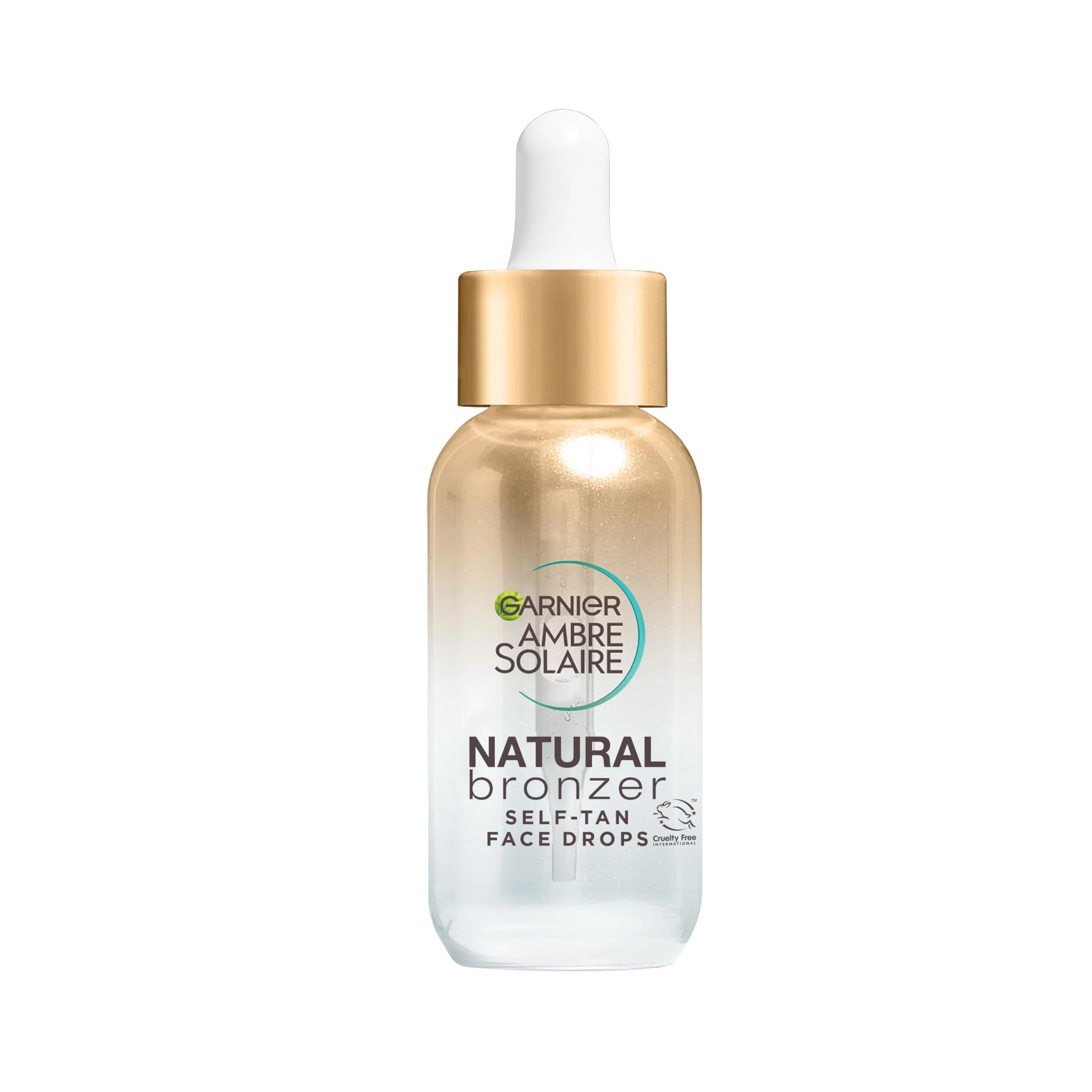 Garnier Ambre Solaire Natural Bronzer Self Tan Drops for Face, with Hyaluronic Acid & Coconut Water, Gradual & Natural Looking Tan, Vegan Formula 30ml