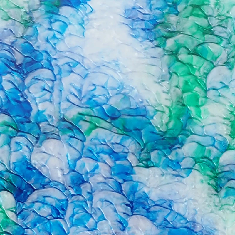 Green Blue Lava Pearl Cast Acrylic Sheet, 3mm thick (600x500mm)