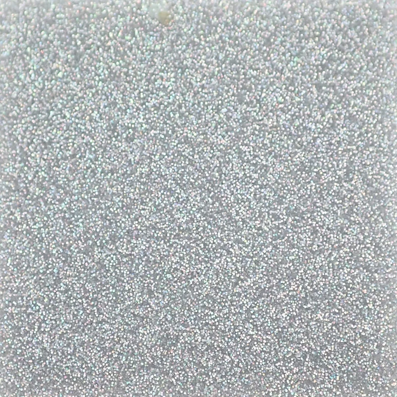 Incudo Silver Holographic Glitter Acrylic Sheet - 600x500x3mm