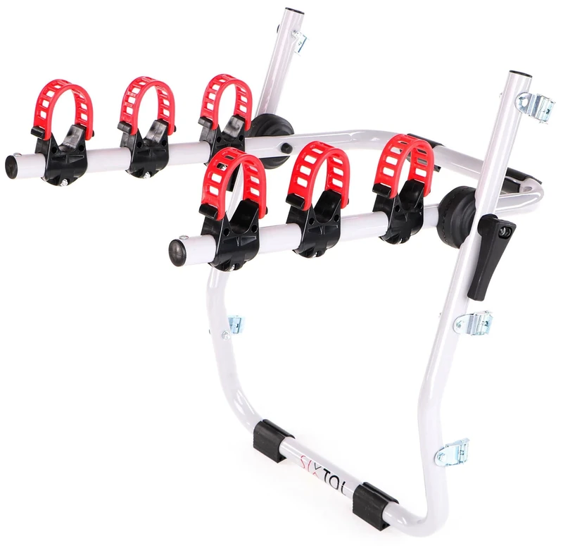 Bike 3 Trunk Compact Steel Bicycle Carrier with Easy Attachment to the Rear Door