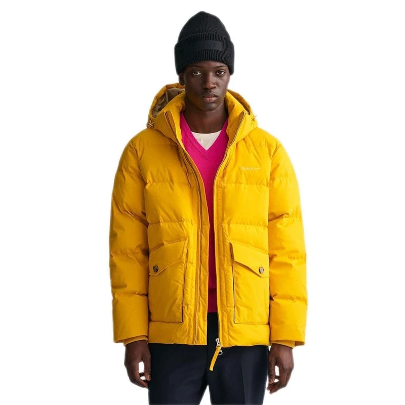 GANT Men's Alta Down Jacket, Sunflower Yellow, XXXL