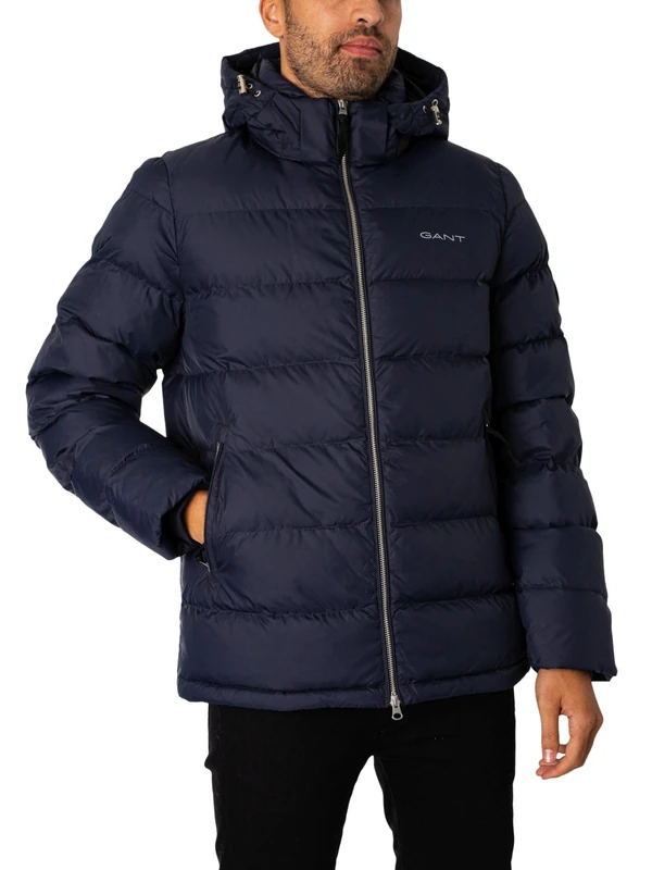 GANT Men's Active Cloud Jacket Quilted, Evening Blue, XXL