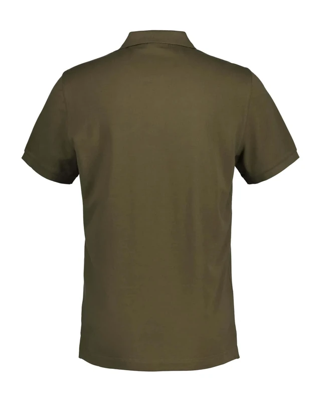 GANT Mens Shield Short Sleeve Pique Polo Shirt Juniper Green S