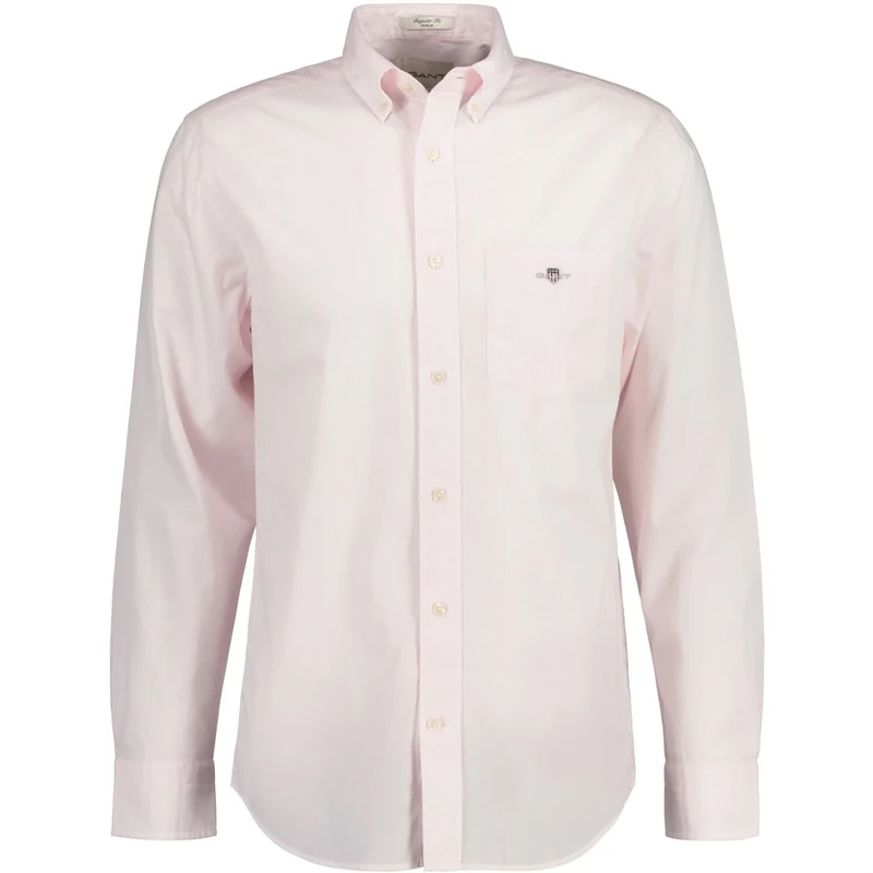 GANT Mens Poplin Banker Shirt Pale Pink L