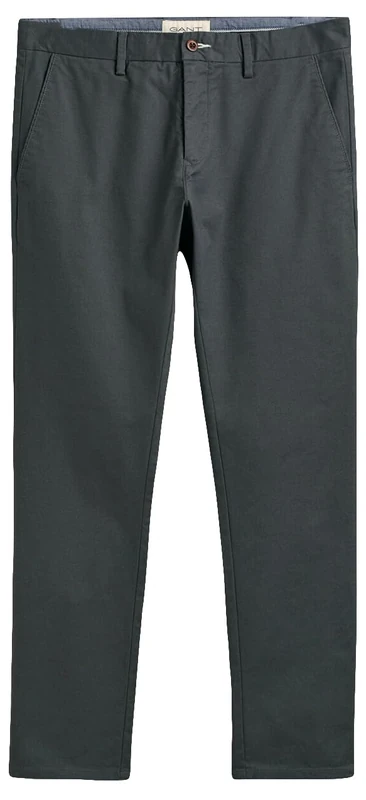 GANT Men's Slim TP Chinos Classic Trousers, Anthracite, 32 W/36 L