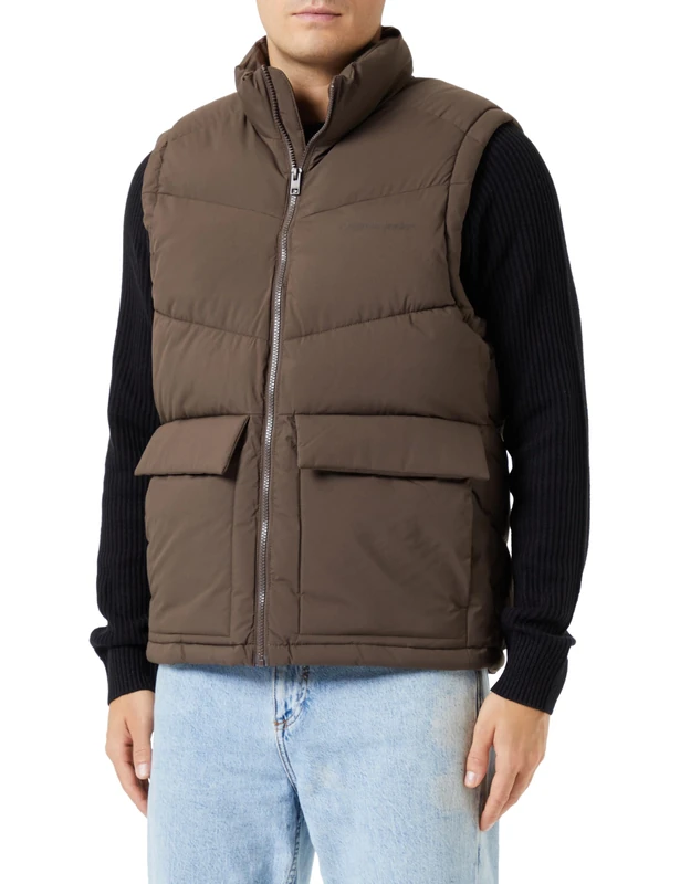 JACK & JONES Men's Jorvesterbro Bodywarmer Sn Vest, chocolate brown, M