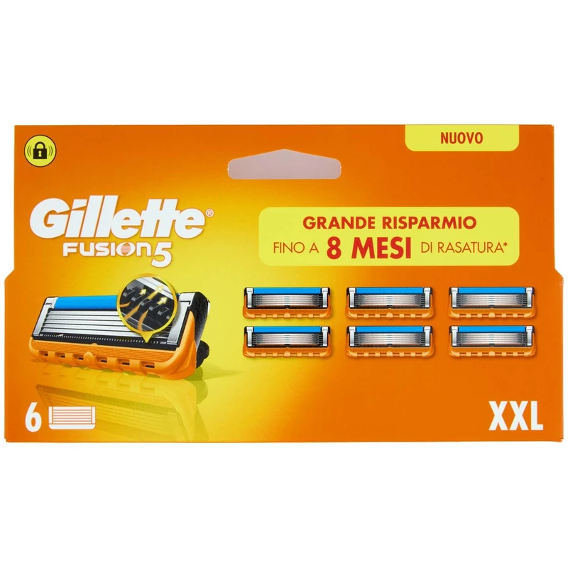 Gillette Fusion Cabrio Blades, Pack of 6