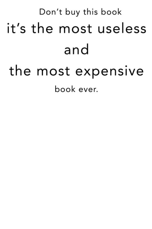 Don't buy this book: it's the most useless and most expensive book ever.