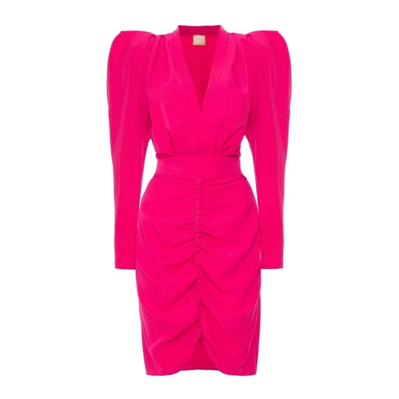 Swing Fashion Women's Laura | Rosa | XL(42) Swing Fashion Women Dress Elegant | party dress | cocktail dresses | evening dress | business dresses | Festive Dress | pencil dress | Bodycon | V-Neck | Knee Length | long sleeve | Pink | XL(42), Rosa,