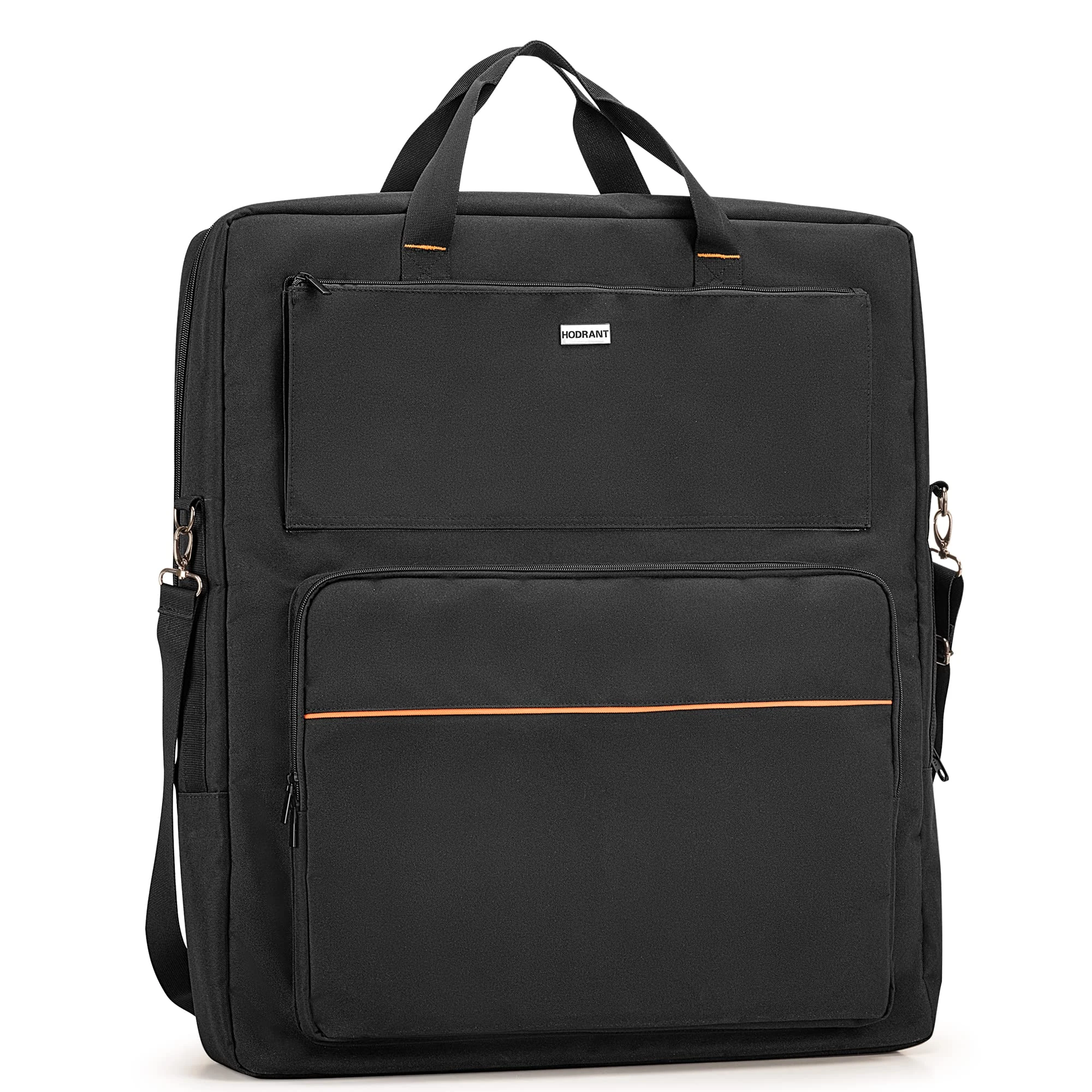 HODRANT Portable Solar Panel Bag Compatible with Jackery Solar Saga 100W 100X 200W, Padded Solar Panel Carrier with Pocket & Shoulder Strap, Double-Layer Travel Carrying Case for 2 Battery Panels