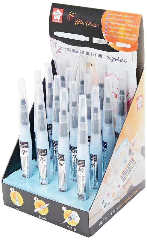 Sakura Koi Water Brush Display 16 Pieces (CDKOIWB16) - Image 1