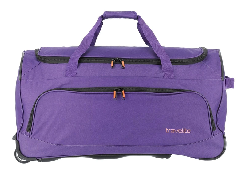 travelite trolley travel bag with wheels, sports bag BASICS FRESH, large soft travel holdall with wheels in sporty design, 71 cm, 89 liters