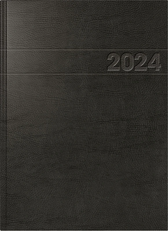 BRUNNEN Daily calendar model 787 2024, 1 page = 1 day, A4, black