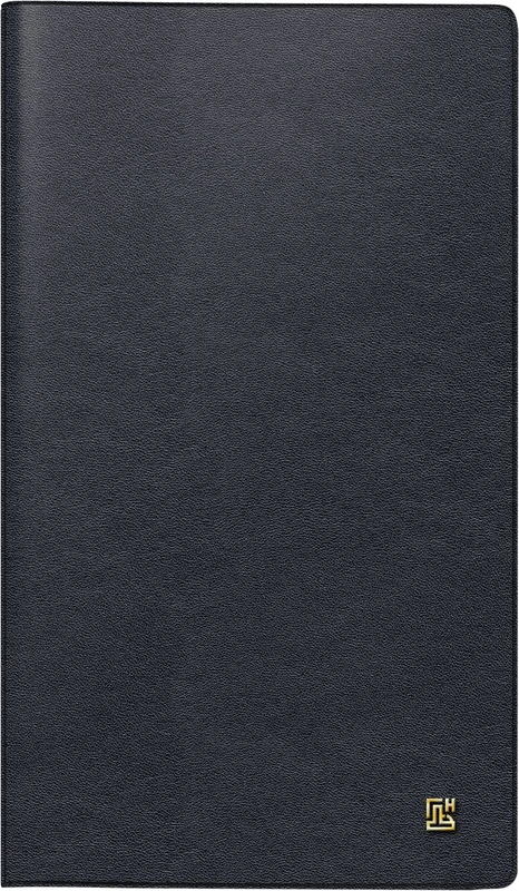 BRUNNEN Monthly calendar model 746 2024, 2 pages = 1 month, sheet size 8.7 x 15.3 cm, black