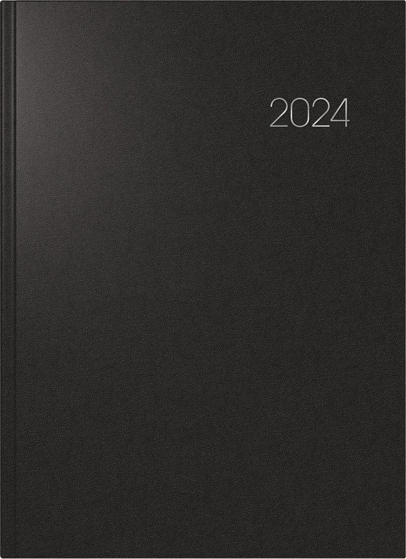 BRUNNEN Daily Calendar Model 787 2024 1 Page = 1 Day A4 Black