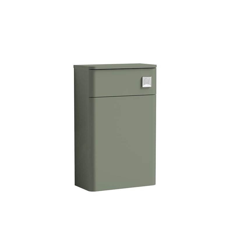 nuie RC0841 Core Modern Bathroom Floor Standing WC Toilet Unit (Concealed Cistern and Pan Not Included), 500mm, Satin Green