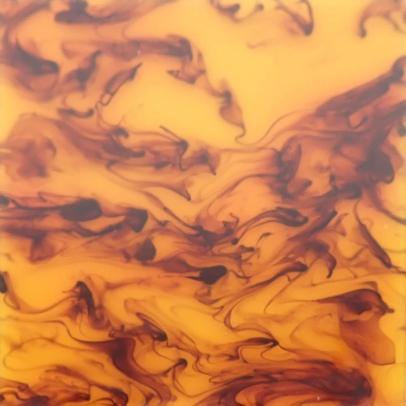 Incudo Yellow Tortoiseshell Acrylic Sheet - 1000x600x3mm