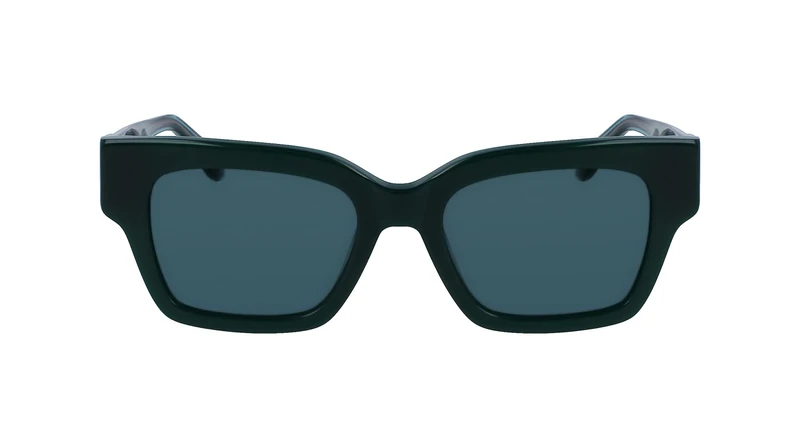 Calvin Klein Jeans Unisex Adult Sunglasses CKJ23601S - Dark Green with Solid Petrol Lens