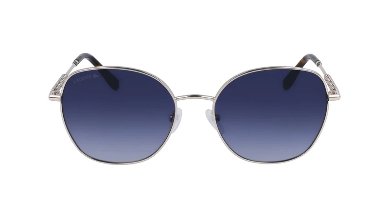 Lacoste Women's Sunglasses L257S - Shiny Gold with Gradient Blue Lens