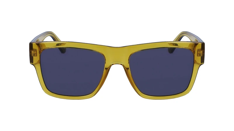 Calvin Klein Jeans CKJ23605S 701 Yellow Sunglasses Man Iniettato, Modified Rectangle, 56